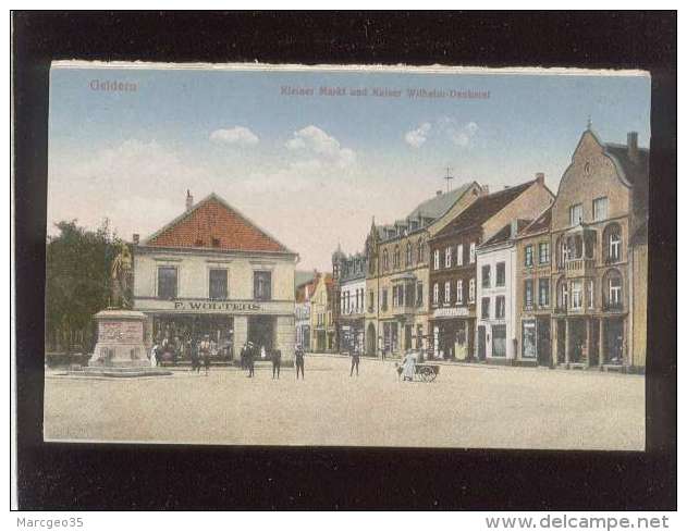 Geldern Kleiner Markt &amp; Kaiser Wilheim Denkmal édit. CKD N° 19 2280 Attelage De Chien - Geldern