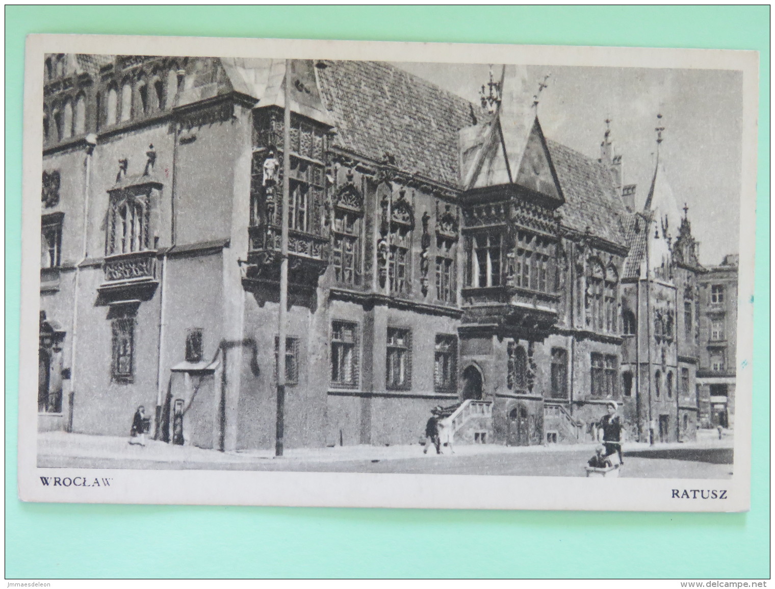 Poland 1948 Special Cancel Postcard ""Wroclaw Town Hall"" - WW 2 - Briefe U. Dokumente