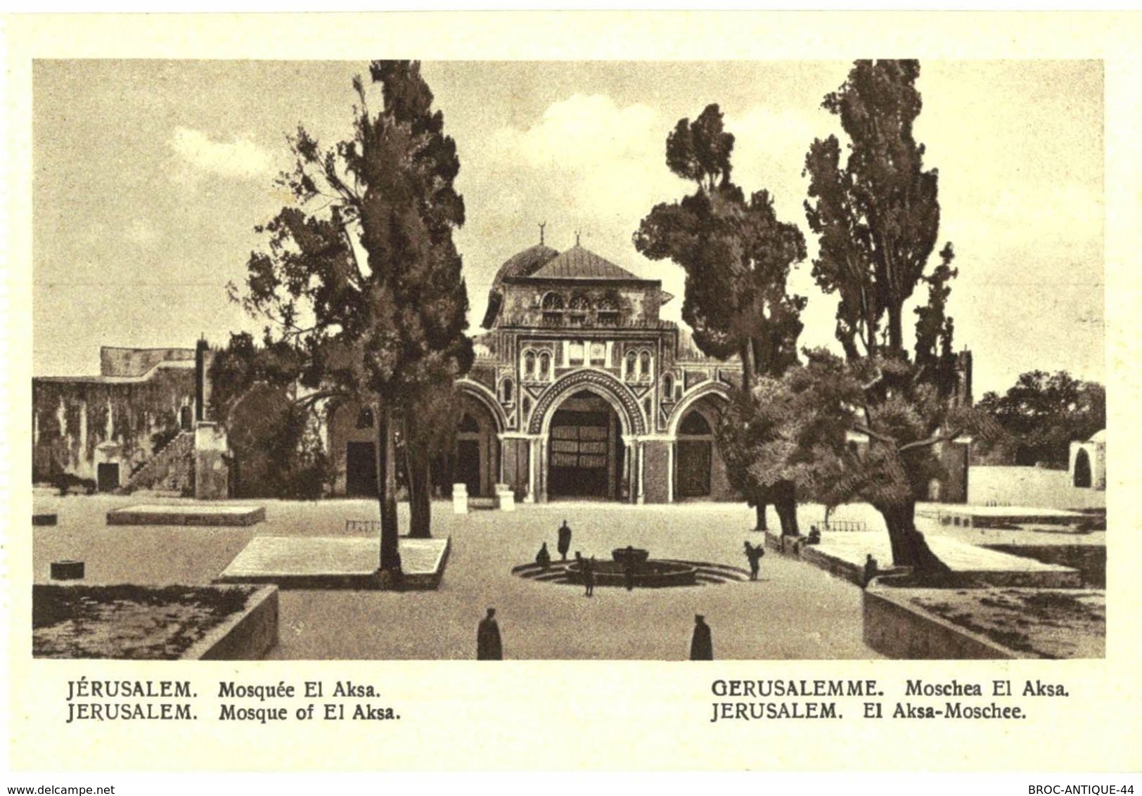 CPA N°21137 - LOT DE 10 CARTES DE JERUSALEM - LE MONT DES OLIVIERS + MOSQUEE EL-AKSA