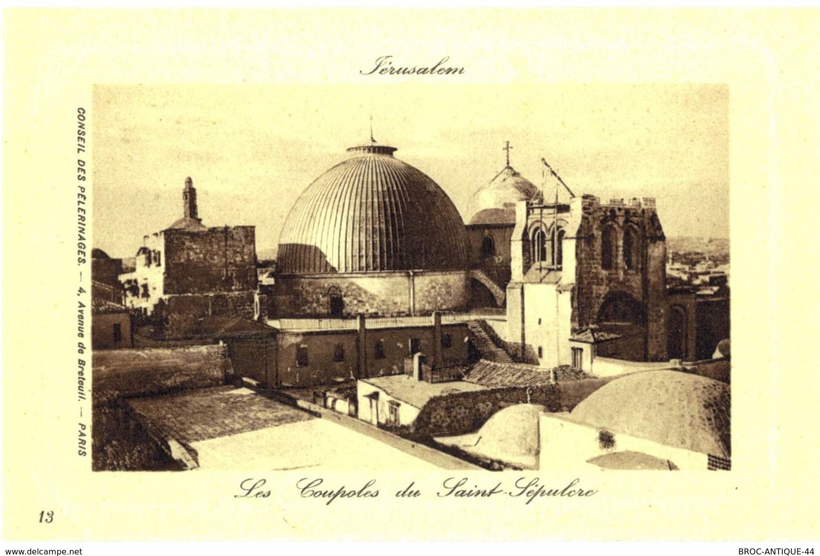 CPA N°21138 - LOT DE 9 CARTES DE JERUSALEM - EGLISE DU SAINT SEPULCRE - Palestine