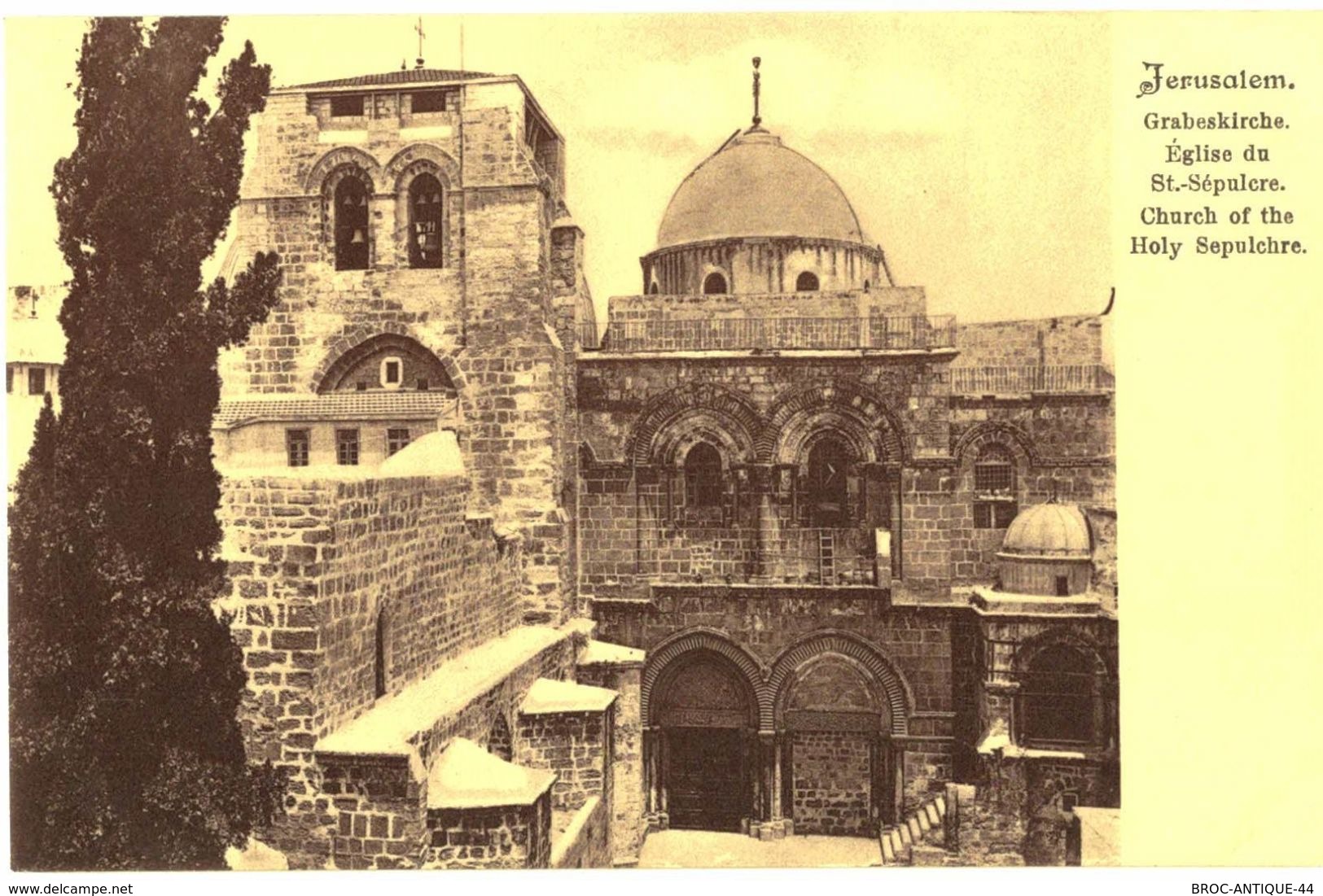 CPA N°21138 - LOT DE 9 CARTES DE JERUSALEM - EGLISE DU SAINT SEPULCRE