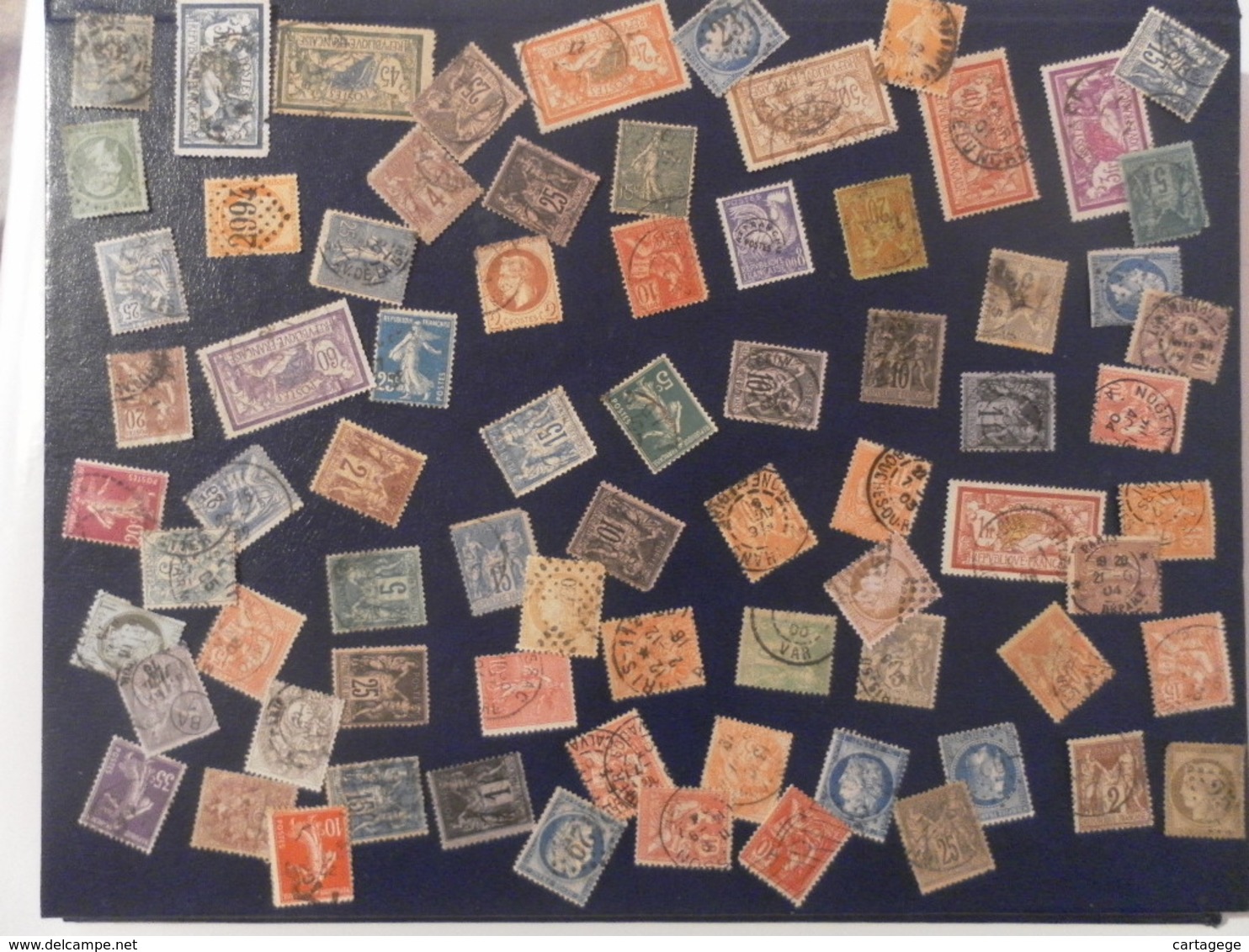 FRANCE LOT DE 76 TIMBRES ANCIENS - Collections