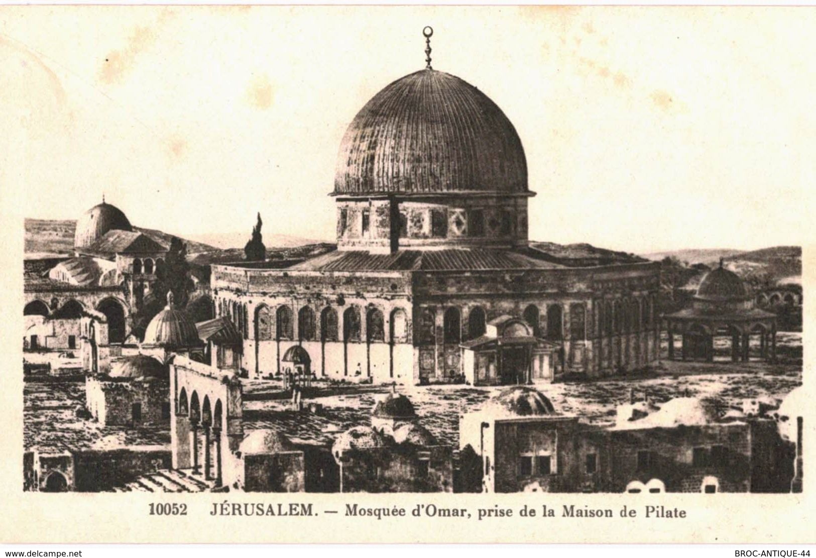 CPA N°21139 - LOT DE 12 CARTES DE JERUSALEM - MOSQUEE D' OMAR ESPLANADE DU TEMPLE EGLISE SAINTE ANNE ET SEMINAIRE