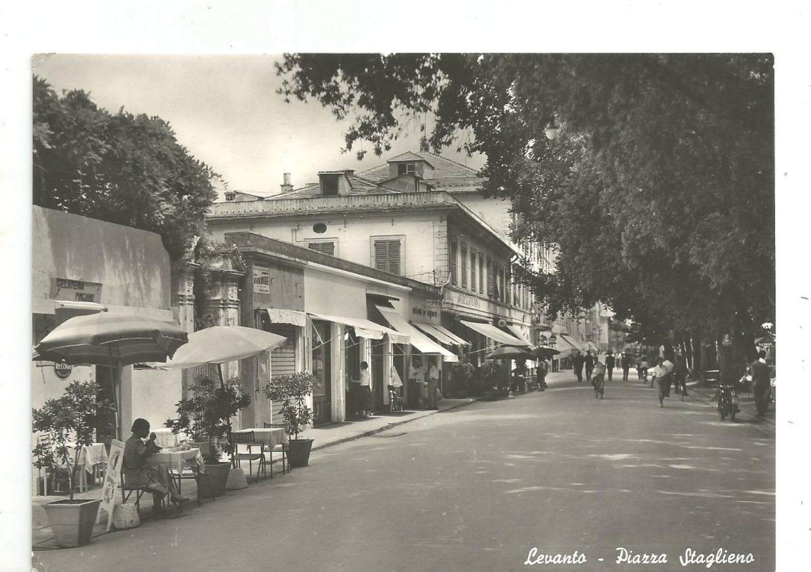 P 94) LEVANTO - PIAZZA STAGLIENO VG 1954 - La Spezia