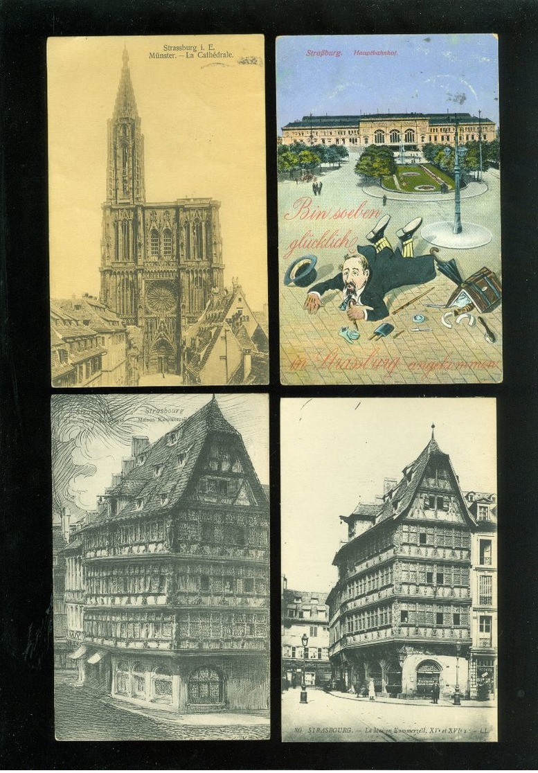 Lot de 60 cartes postales de France  Strasbourg  Strassburg  Lot van 60 postkaarten van Frankrijk Straatsburg - 60 scans