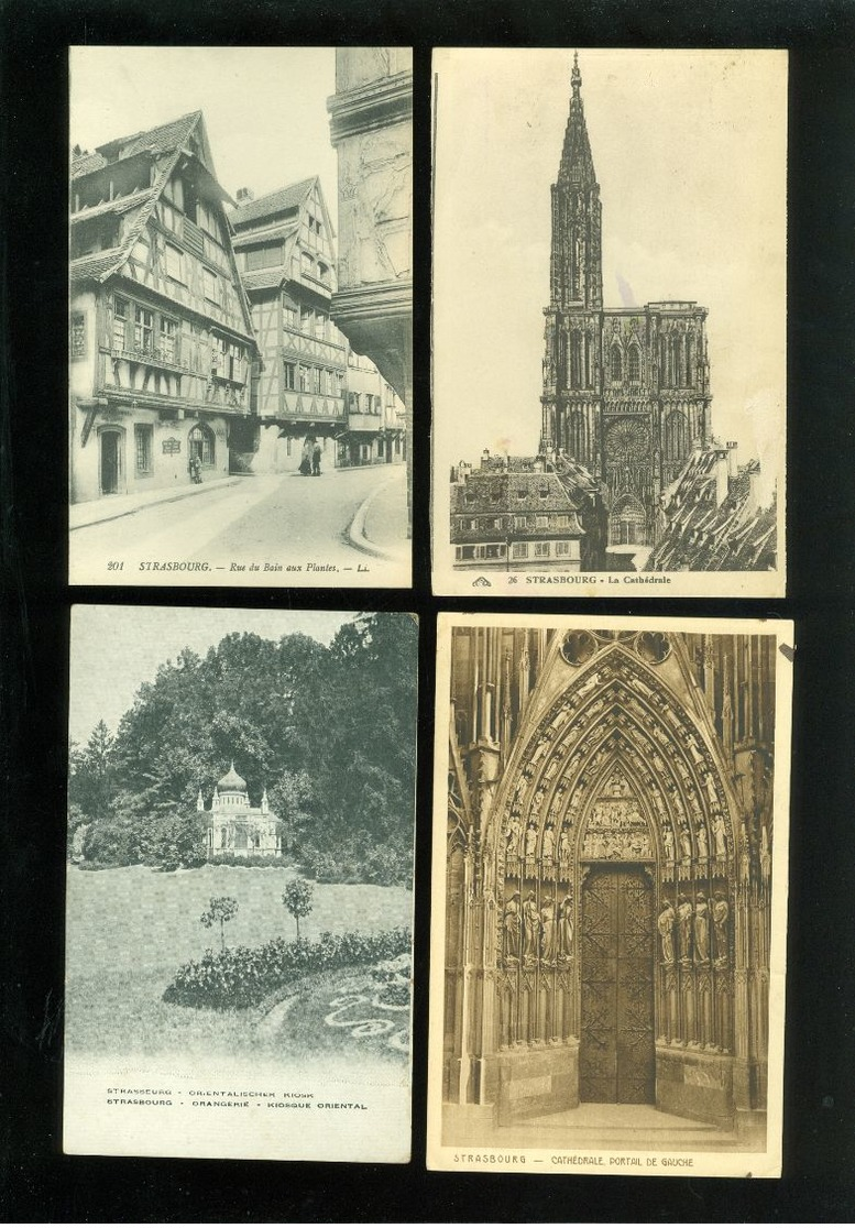 Lot de 60 cartes postales de France  Strasbourg  Strassburg  Lot van 60 postkaarten van Frankrijk Straatsburg - 60 scans
