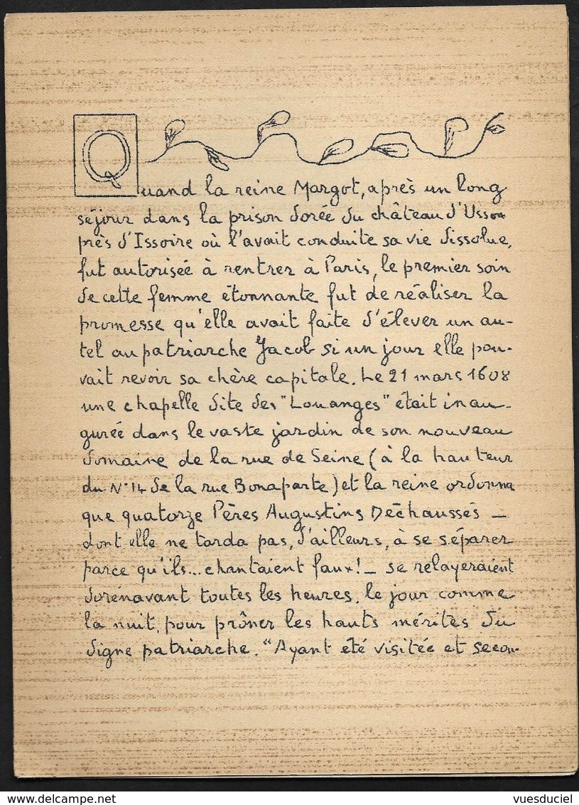 La Rue Jacob Au Coeur De Saint Germain Des Prés Paris - Opuscule De 12 Pages écrit Par J J Chaplin - Paris (06)