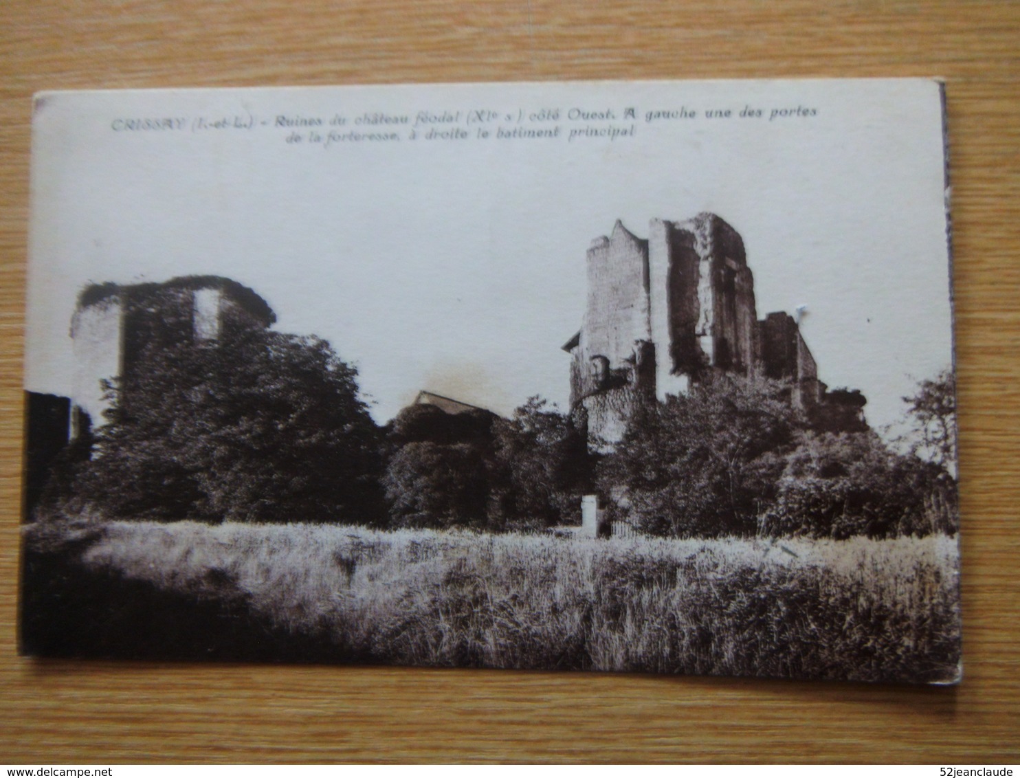 CRISSAY 1933 Ruines Du Château Féodal - Autres & Non Classés