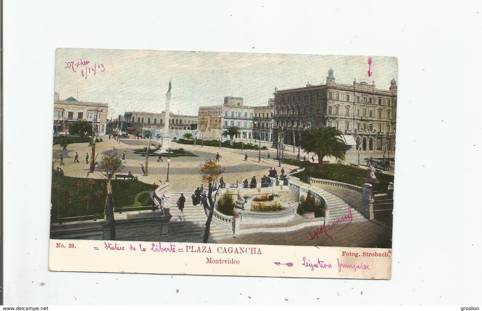 MONTEVIDEO 39 PLAZA GAGANCHA 1909 - Uruguay