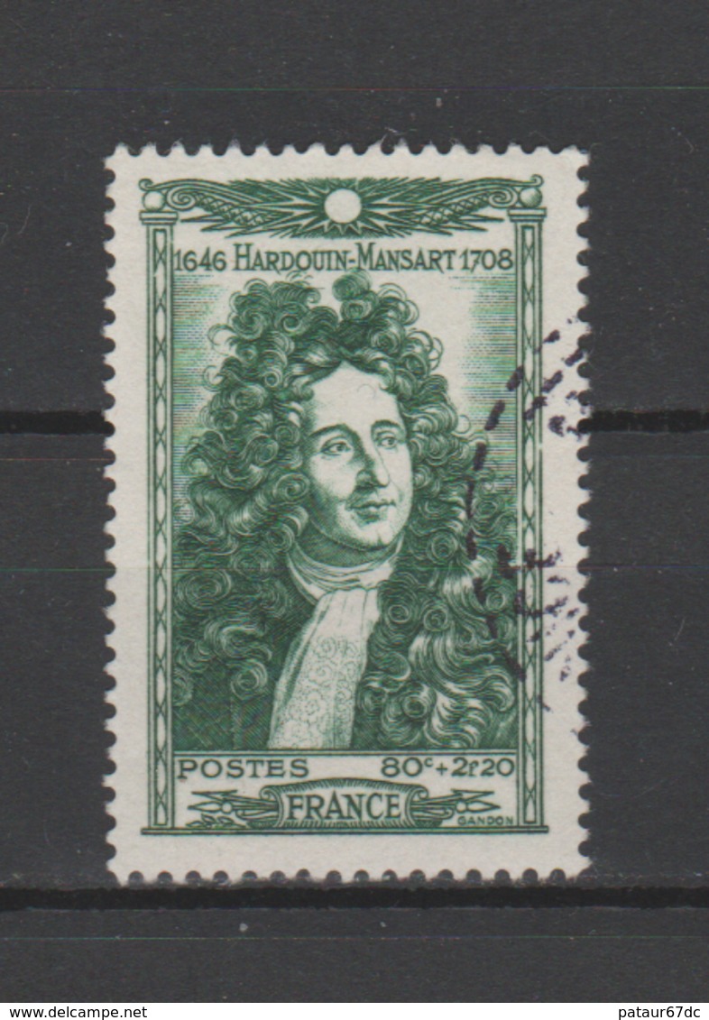 FRANCE / 1944 / Y&T N° 613 : Hardouin-Mansart - Choisi - Cachet Rond - Used Stamps