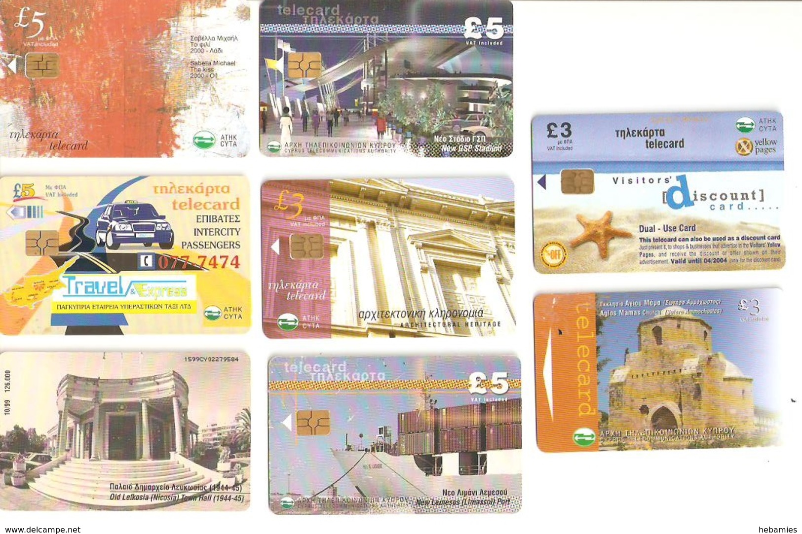 CYPRUS - 8 PHONECARDS - - Chypre