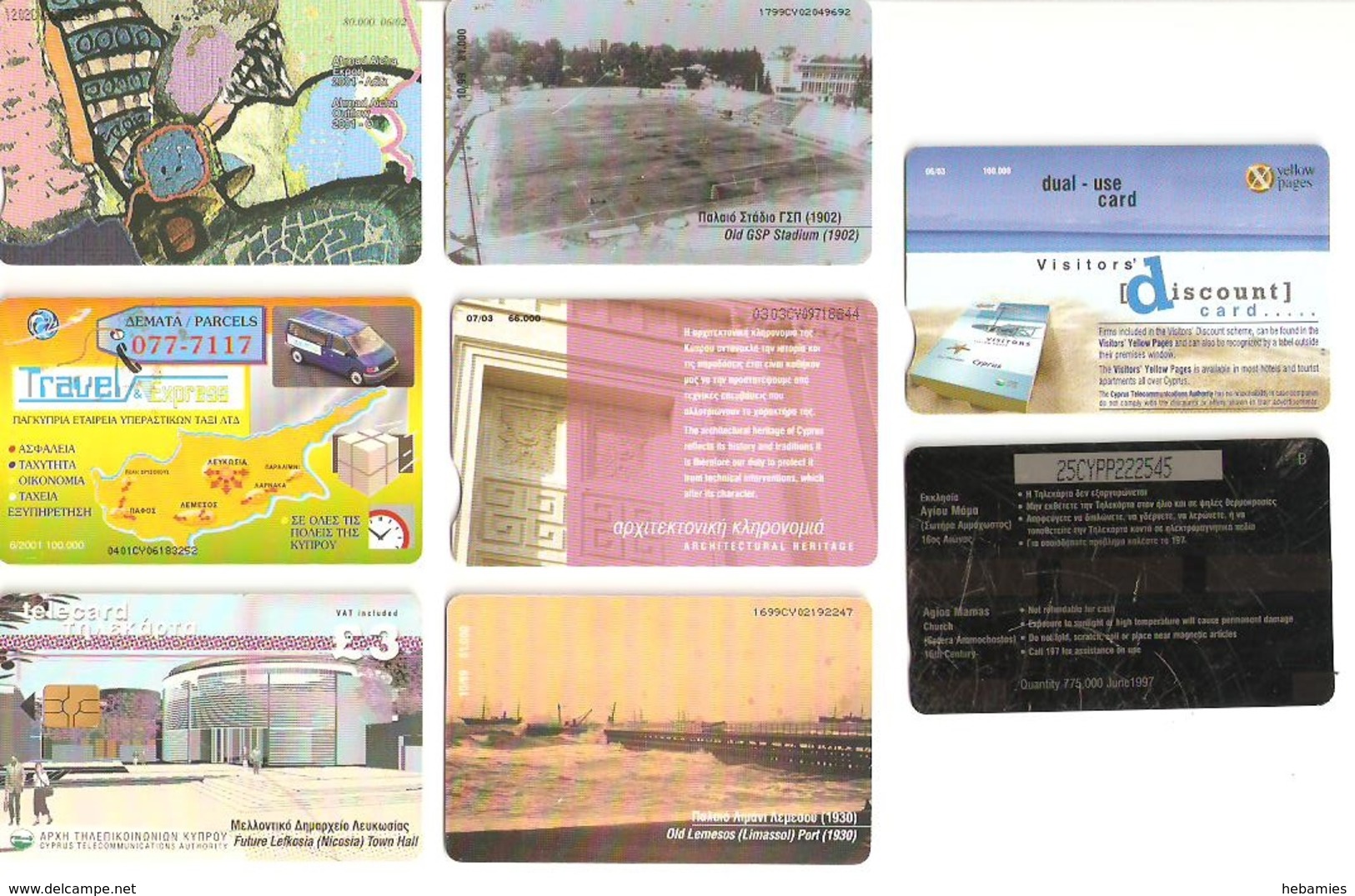 CYPRUS - 8 PHONECARDS - - Chypre