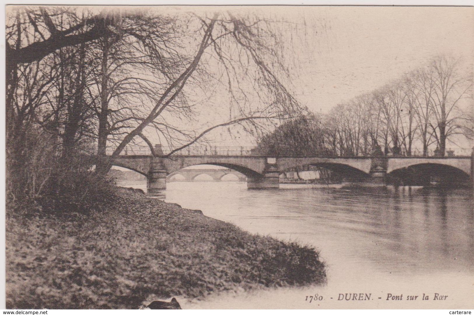 Cpa,allemagne,DUEREN,DUREN,rhénanie,,westphalie,pr és  Cologne,pont Sur La Roer En 1900,rare,ville Harald Schumacher - Düren