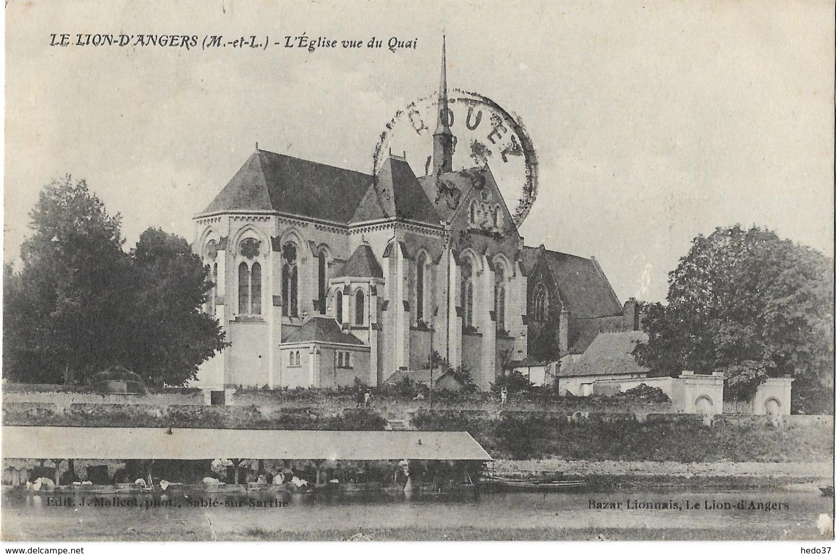 Le Lion D'Angers - L'Eglise Vue Du Quai - Angers