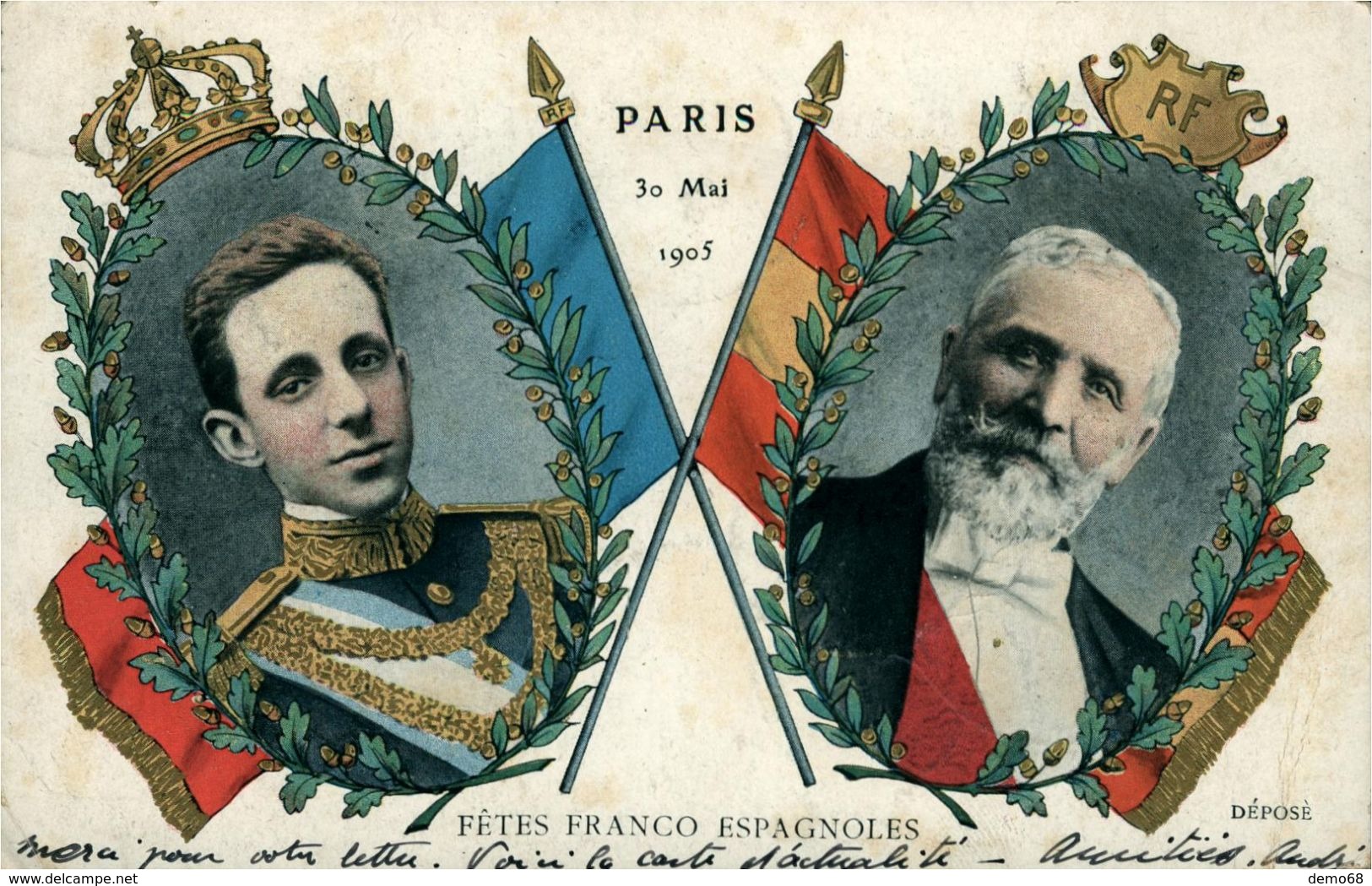 Paris CPA 75 Fêtes Franco Espagnoles 30 Mai 1905 PARIS - Recepties