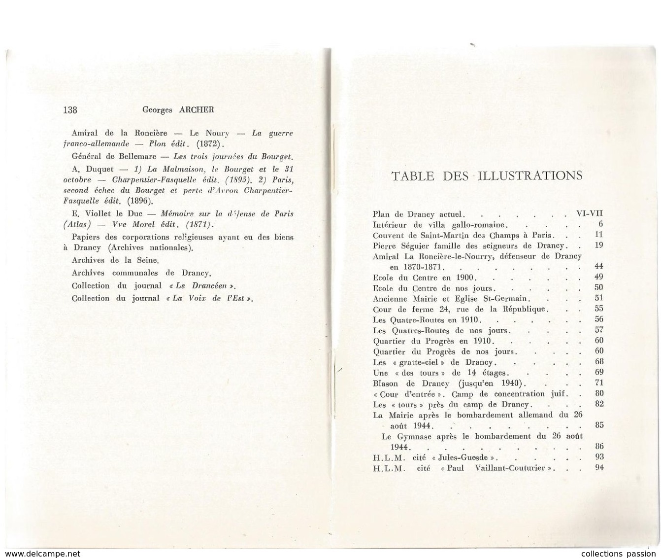 Régionalisme ,ILE DE FRANCE , De TERENTIACUM à DRANCY , G. Archer,1964, 141 Pages, Frais Fr 4.85 E - Ile-de-France