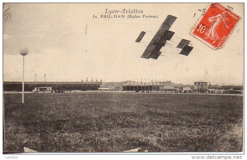 69 LYON-AVIATION  Paulhan (Biplan Farman) - Aérodromes