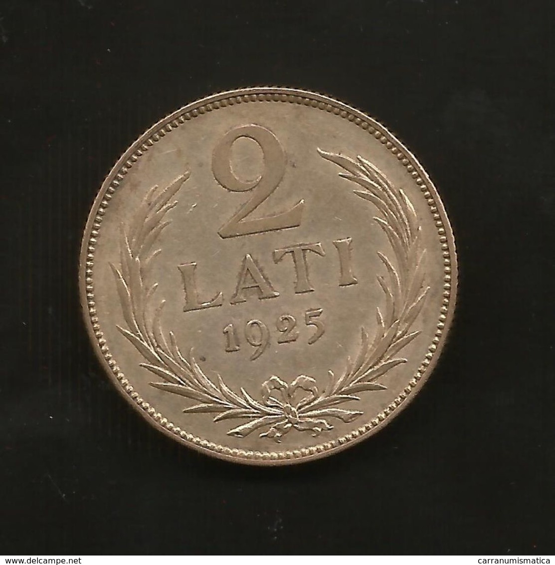 LATVIA / LETTONIA - 2 LATI (1925) SILVER - Lettonia