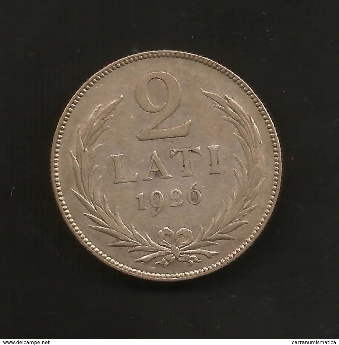 LATVIA / LETTONIA - 2 LATI (1926) SILVER - Lettonia