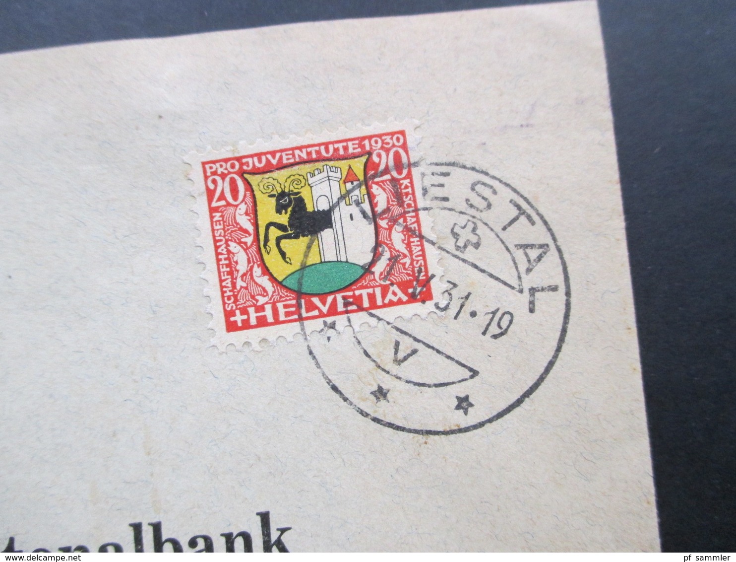 Schweiz Brief 1930 / 31 Pro Juventute Nr. 243 EF Basellandschaftliche Kantonalbank Liestal - Briefe U. Dokumente