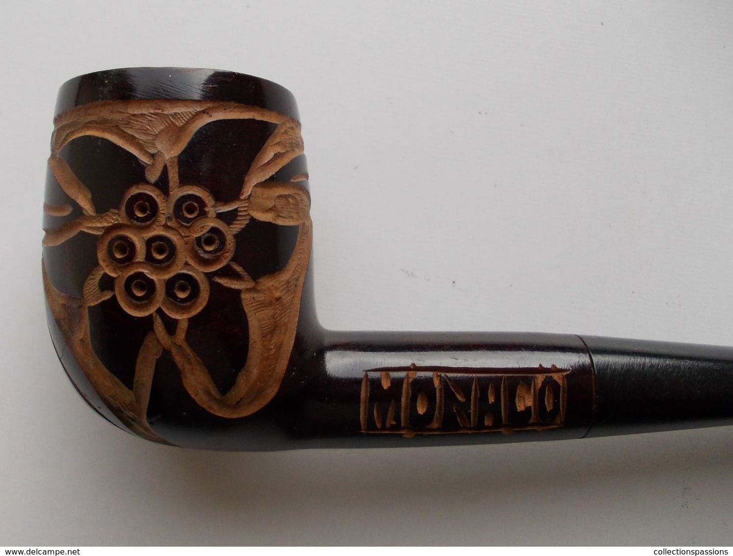 - Ancienne Pipe - Monaco - Pipe Sculptée - - Heather Pipes