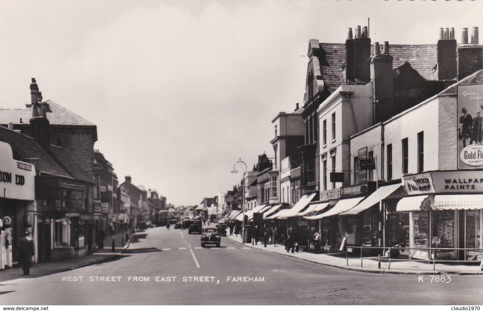 CARTOLINA - POSTCARD - HAMPSHIRE - FAREHAM - WEST STREET FROM EAST STREET - Altri & Non Classificati