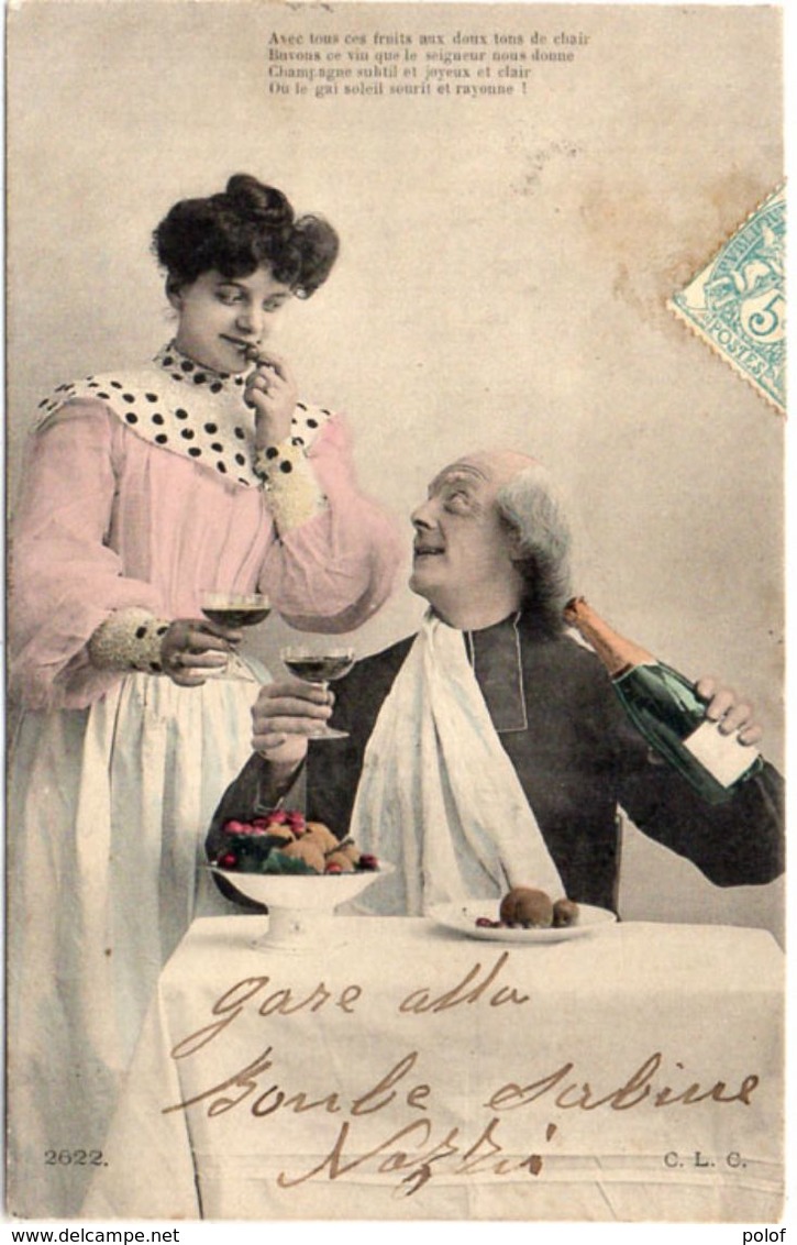 Champagne - Couple Trinquant      (104062) - Couples