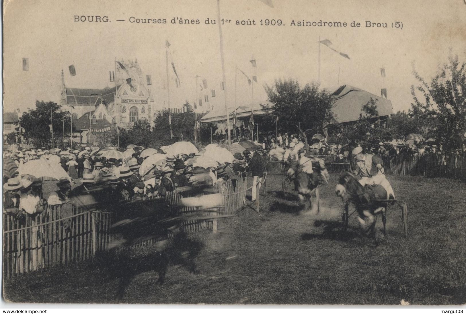 CPA  BOURG Courses D'ânes Du 1er Août 1900 Asinodrome De Brou(5) - Autres & Non Classés