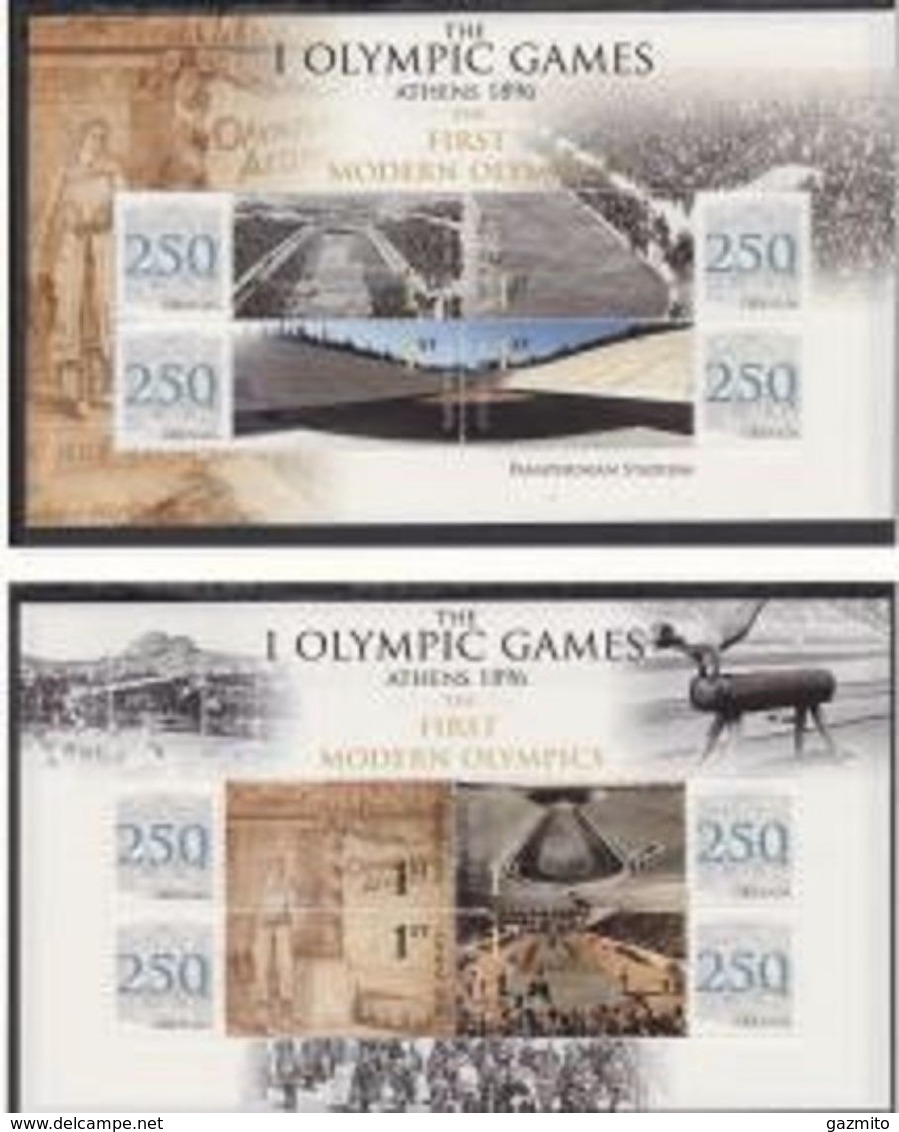 Grenada 2010, Olympic Games In Athens, Panathenian Stadium, Personalised, 8val In 2BF - Zomer 1896: Athene