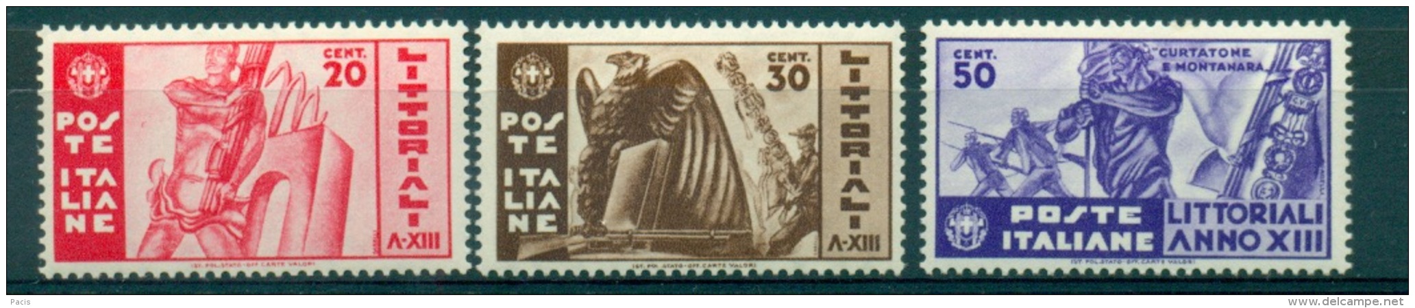 REGNO 1935 LITTORIALI MNH** LUSSO - Neufs