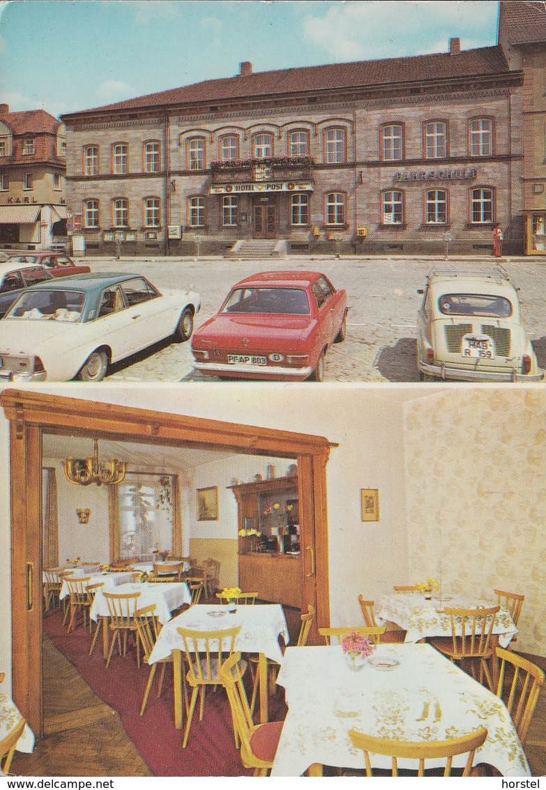 D-97762 Hammelburg - Hotel Post - Am Marktplatz - Cars - Opel Kadett - Ford Taunus - Fiat 500 - Hammelburg