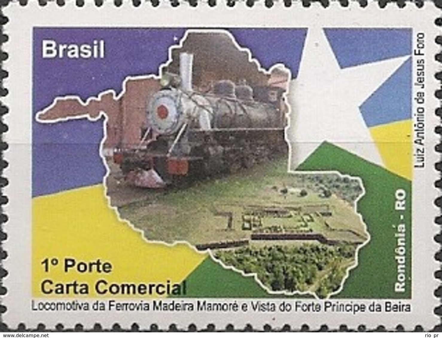 BRAZIL - STATE OF RONDÔNIA, RAILROAD MADEIRA-MAMORÉ (DEPERSONALIZED) 2009 - MNH - Unused Stamps