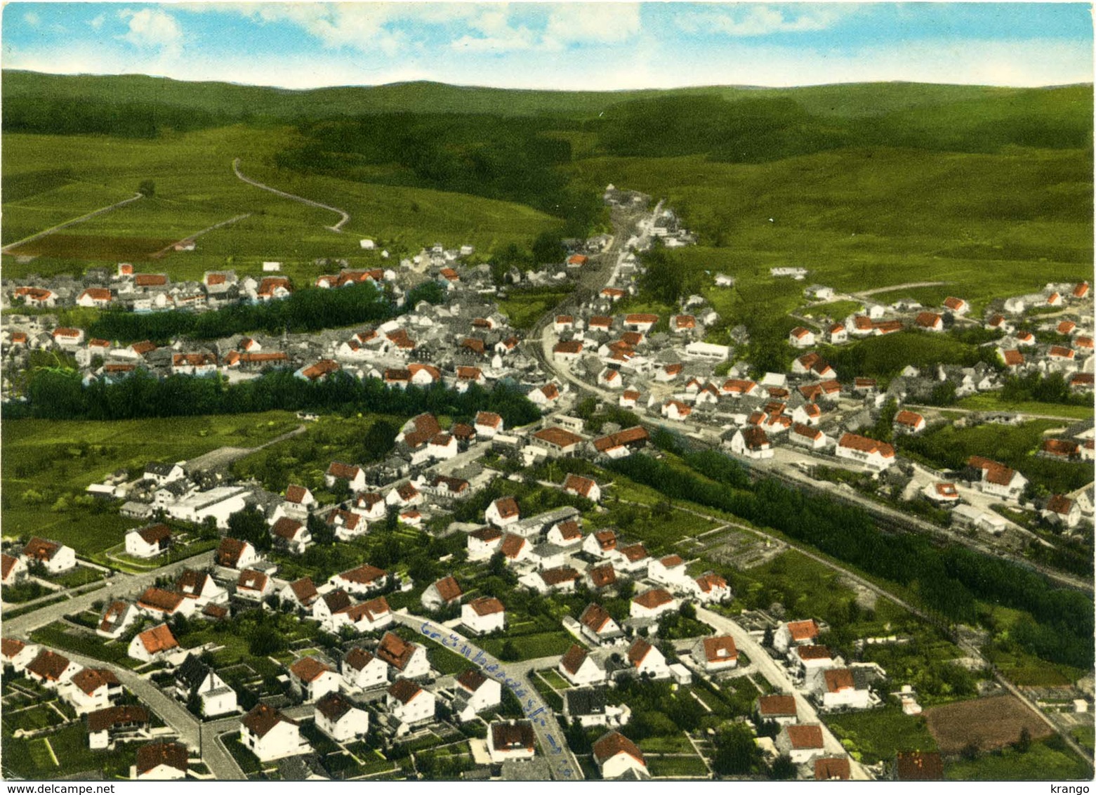 Germany - Hesse - Nieder Ohmen (Mucke) - Panoramic View, Total Ansicht - Vogelsbergkreis