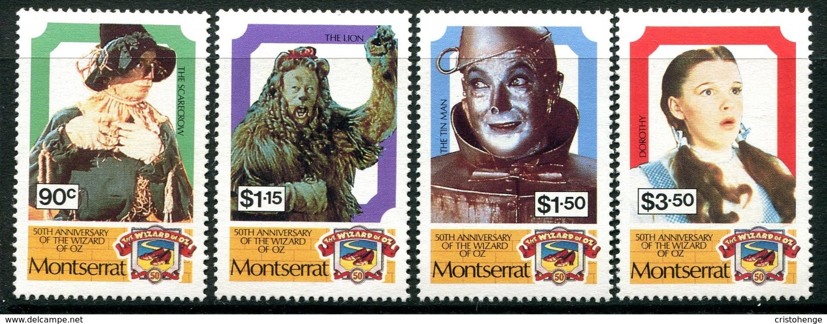 Montserrat 1989 50th Anniversary Of The Wizard Of Oz Film Set MNH (SG 797-800) - Montserrat