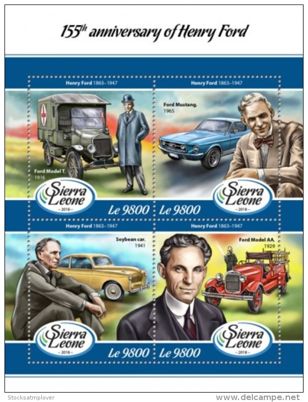 Sierra Leone  2018 Henry Ford S201802 - Sierra Leone (1961-...)