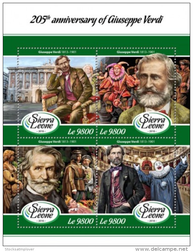 Sierra Leone  2018 Giuseppe Verdi S201802 - Sierra Leone (1961-...)