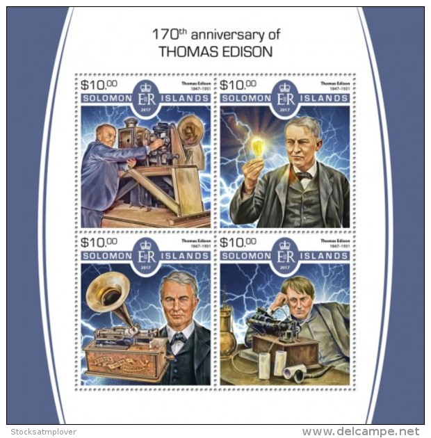 SOLOMON ISLANDS  2018 Thomas Edison S201802 - Solomon Islands (1978-...)