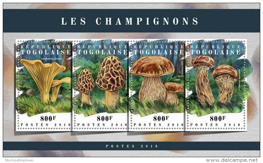 Togo  2018 Mushrooms S201802 - Togo (1960-...)