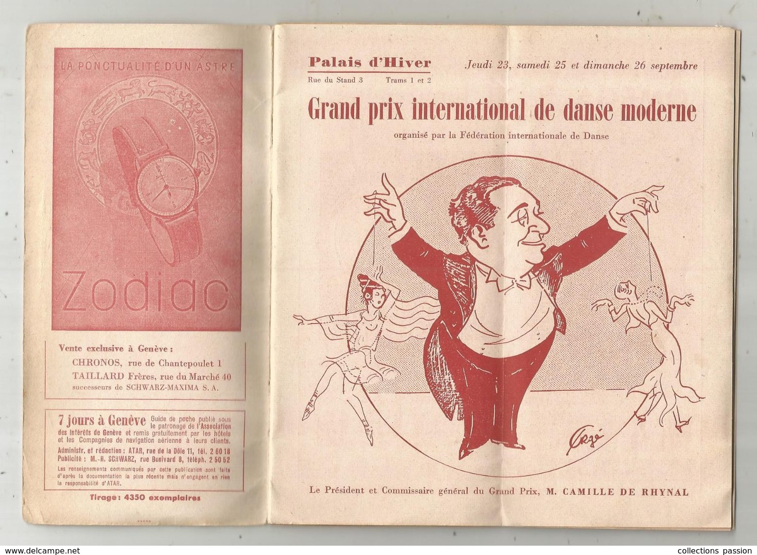 Programme , Suisse , GENEVE , SEVEN DAYS IN GENEVA ,1948 , 30 Pages ,6 Scans, Publicité , Plan , Frais Fr 2.85e - Programmes