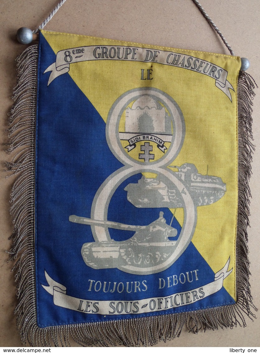 8eme GROUPE DE CHASSEURS LE ( Sidi Brahim ) TOUJOURS DEBOUT " LES SOUS-OFFICIERS ( 26 X 21 Cm. / Zie Foto's ) ! - Patches