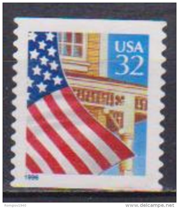 STATI UNITI D'AMERICA 1996 BANDIERA E PORTICO UNIF. 2842  MNH XF - Nuovi