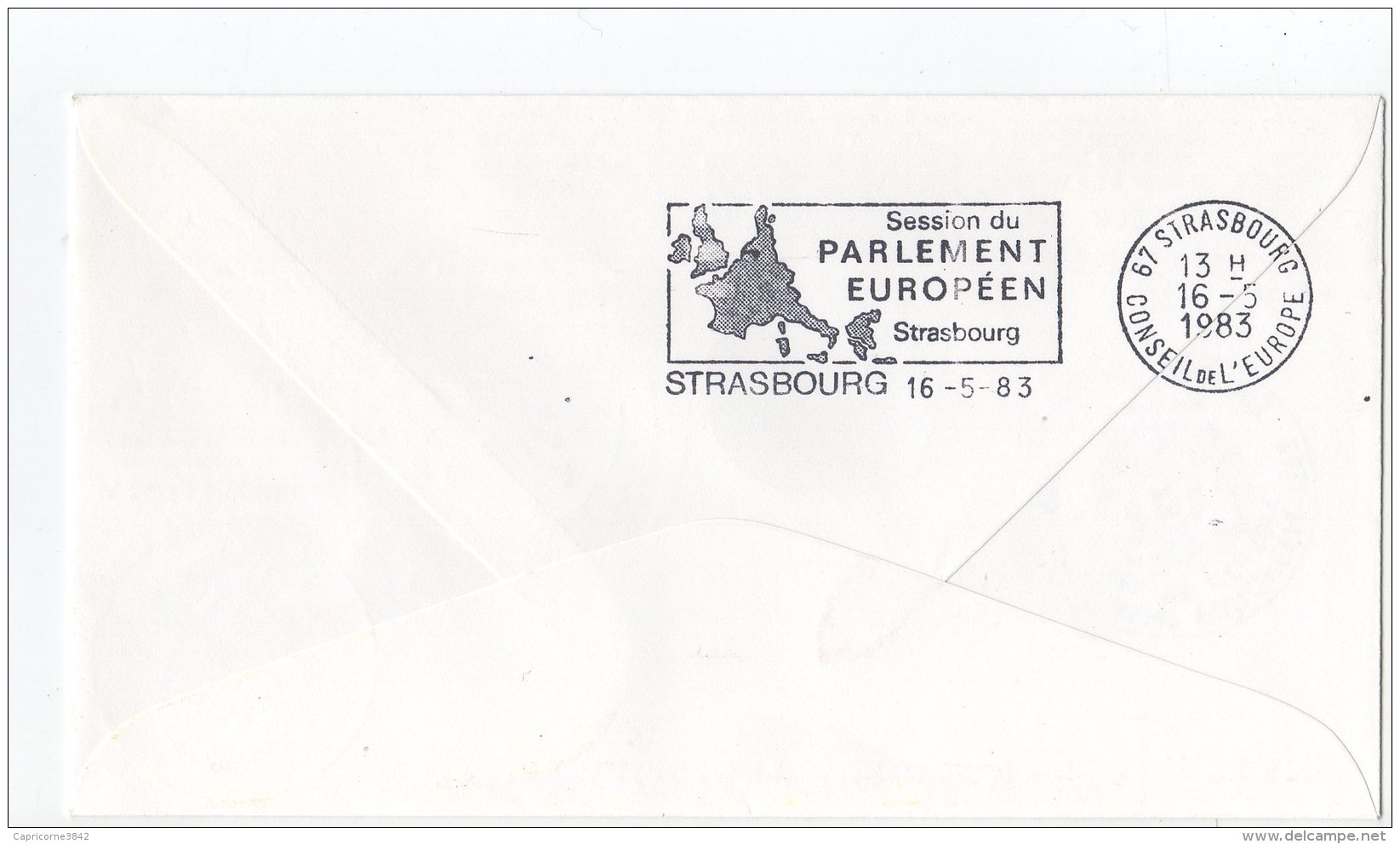 1983 - Conseil De L'Europe -25e Anniv. Du Parlement Européen. Journée De L'Europe à Strasbourg - Mr DANKERT Président - Instituciones Europeas