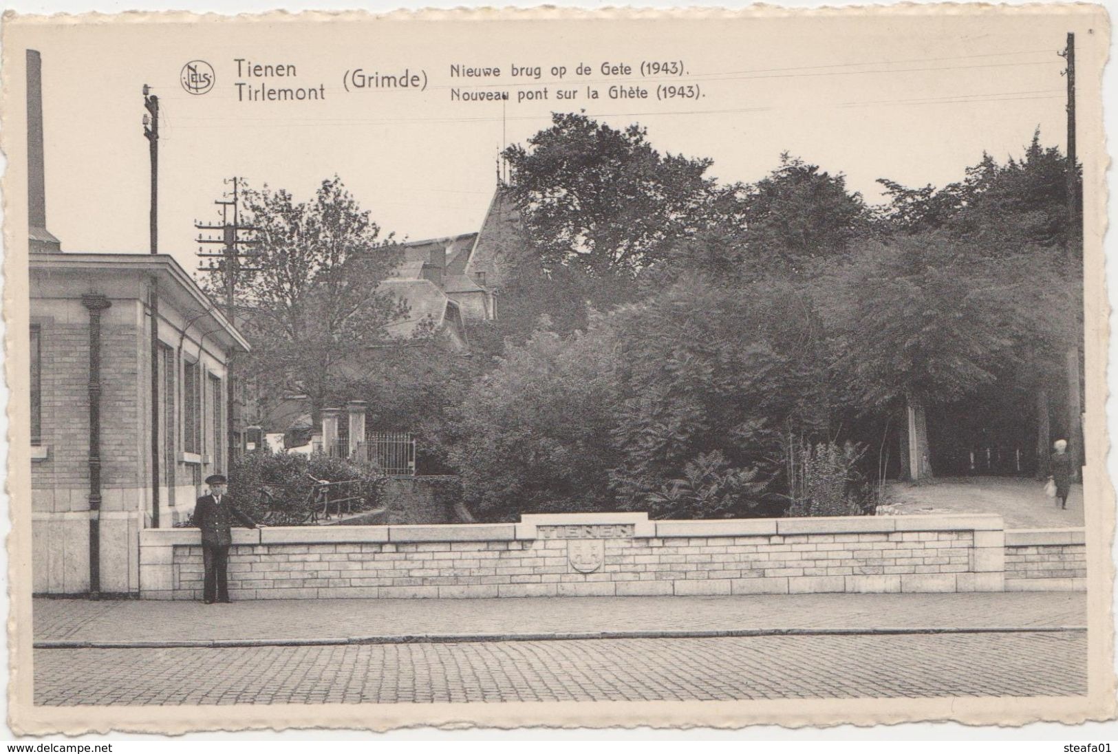 Tienen, Thienen, Tirlemont, Nieuwe Brug Op De Gete, 1943, Ingang Van De Vesten Aan Suikerfabriek. - Tienen