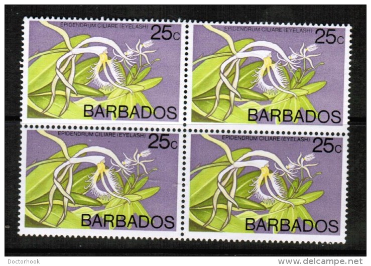 BARBADOS   Scott # 405** VF MINT NH BLOCK Of 4 - Barbades (1966-...)