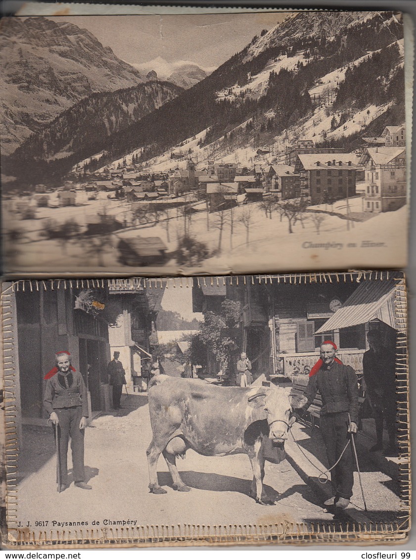 Champéry : Premier Carnet Artisanal Julien Frères,d'anciennes Cartes De Champéry - Champéry