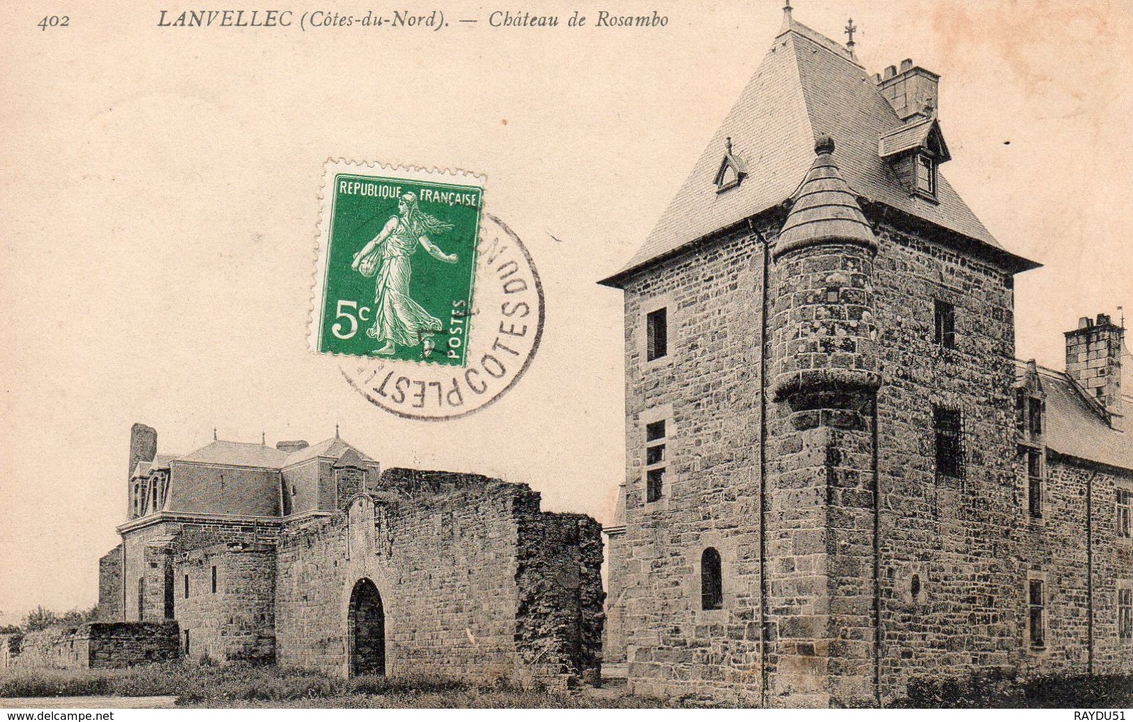 22 - LANVELLEC   Château De Rosambo - Lanvellec