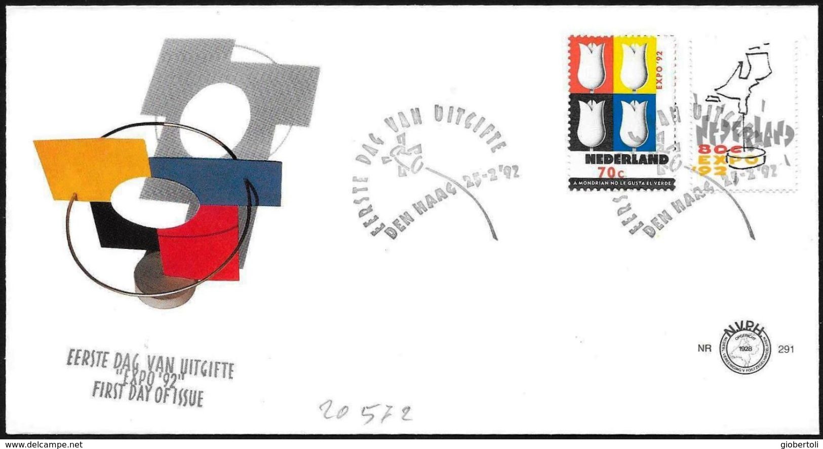 Paesi Bassi/Netherlands/Pays-Bas: FDC, "Siviglia 1992" - 1992 – Sevilla (Spanien)