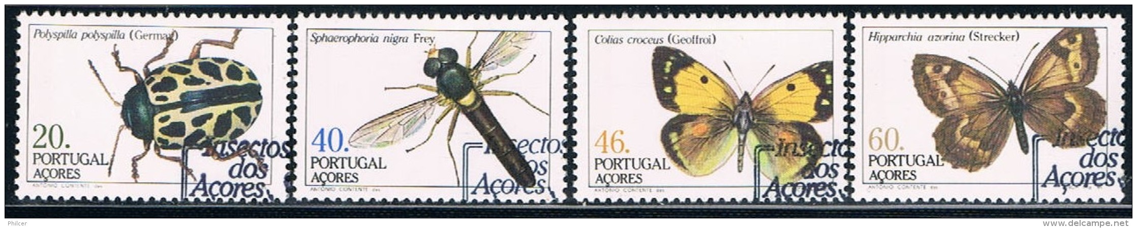 Portugal, Açores, 1985, # 1687/90, Carimbo 1&ordm; Dia, Used - Oblitérés