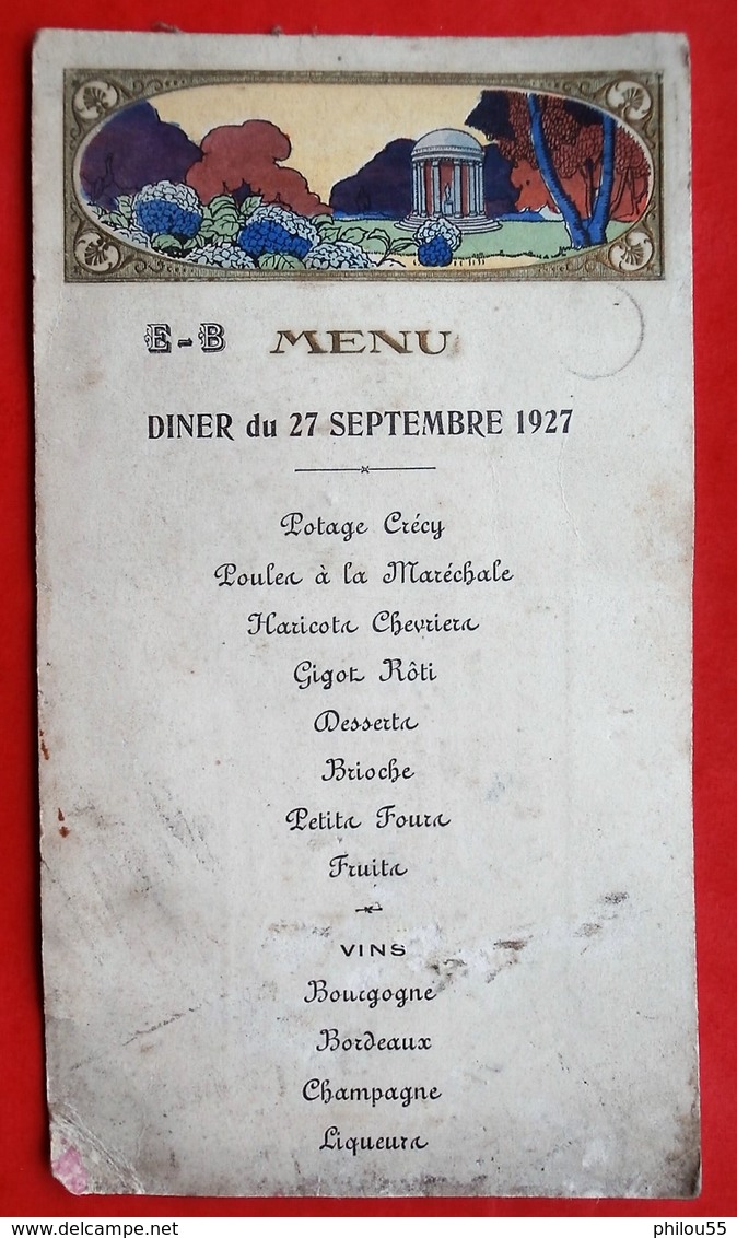 Menu Publicitaire 51 CHALONS SUR MARNE 1927 Par Kossuth - Menus