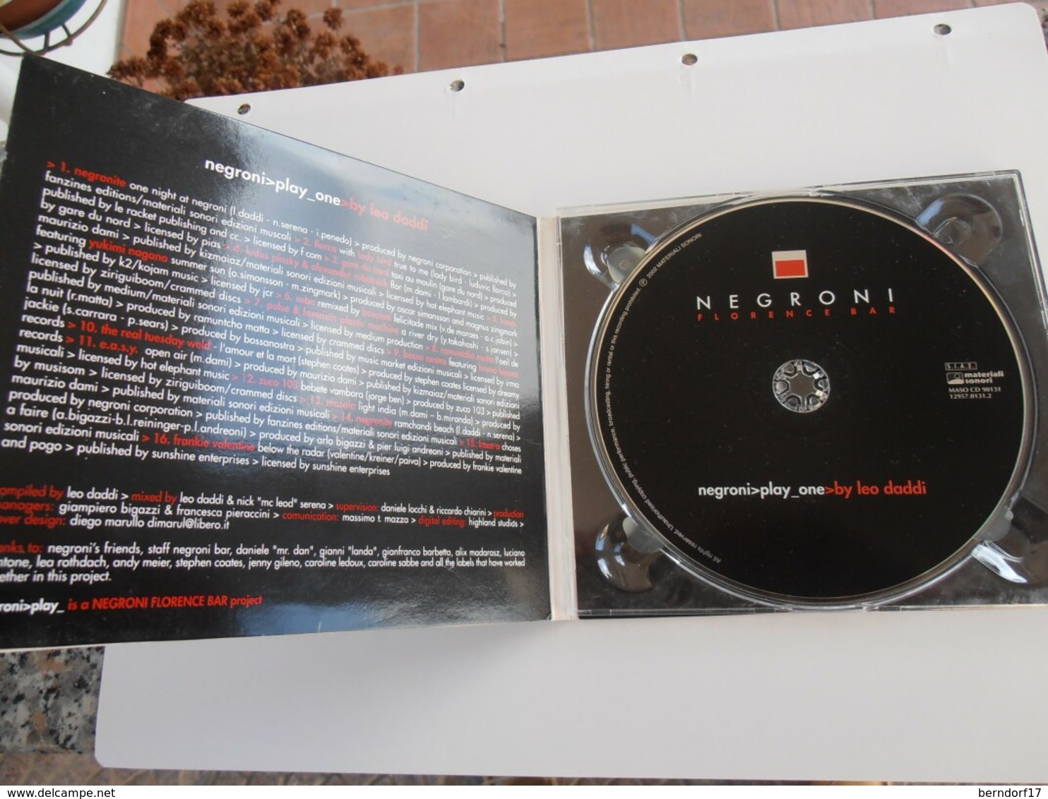 Negroni - Florence Bar - CD - Disco, Pop